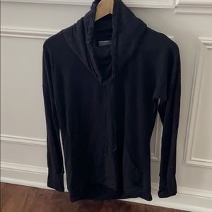 Black Athleta cowl neck pullover sweatshirt